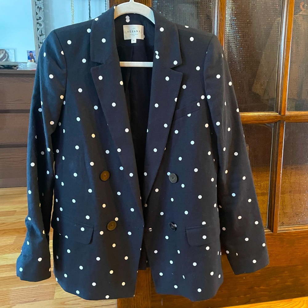Sézane Polka Pot Blazer